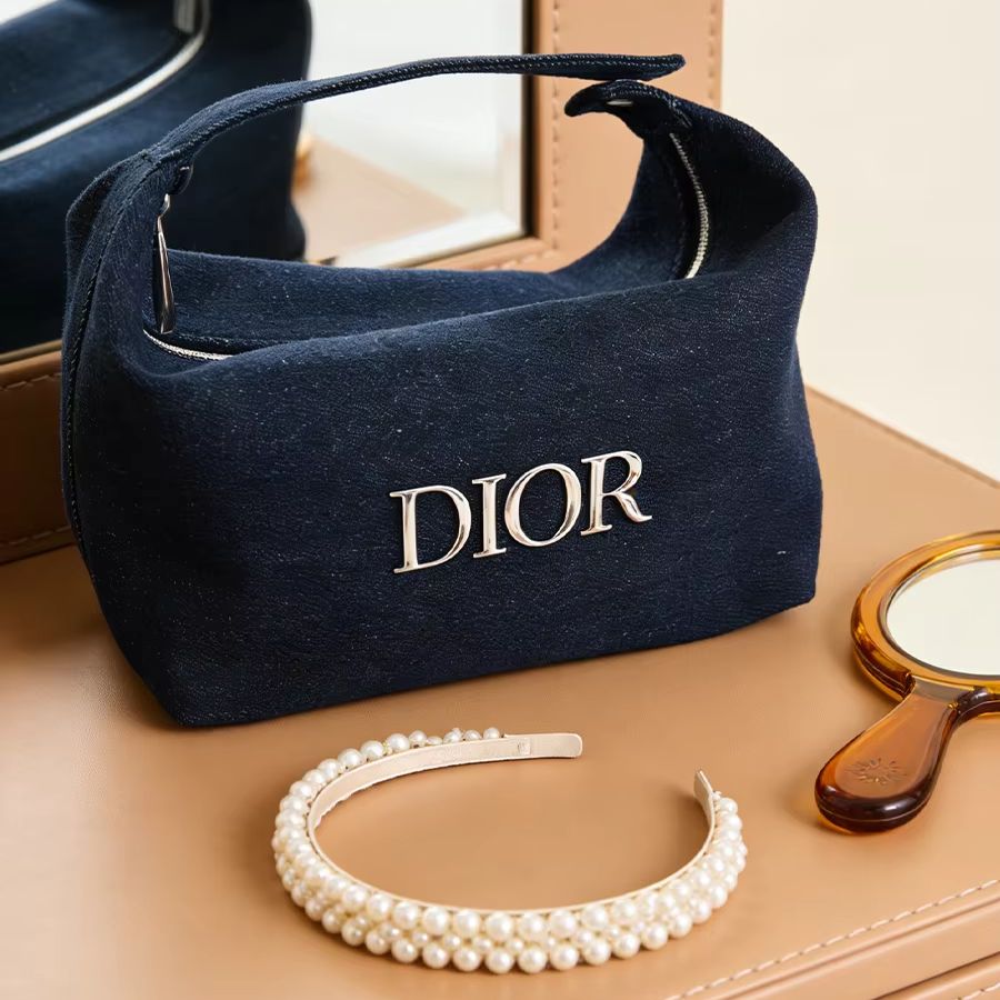 Women Bags Dior - กระเป๋าสะพายไหล่ผู้หญิง DIOR หรูหรา ผ้าเดนิม ความจุขนาดใหญ่ แฟชั่น