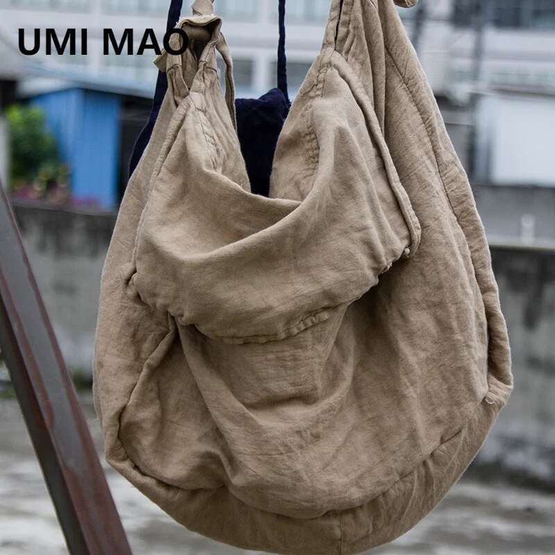 Women'S Best Bags For Travel - UMI MAO Harajuku สไตล์ผ้าฝ้ายผ้าลินินกระเป๋า Atrist Retro