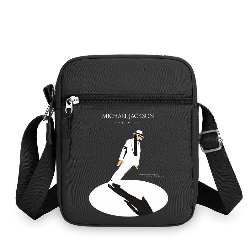 Women Bags Gift - กระเป๋าใส่โทรศัพท์ลายอนิเมะสำหรับผู้ชายและผู้หญิง MJ กระเป๋าสะพายข้างแฟชั่น Michael Jackson ของขวัญวันเกิด