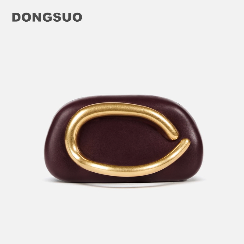 Women Bags Zara - Gold ปิดกล่องคลัทช์กระเป๋าผู้หญิงงานแต่งงานน่ารักกระเป๋ากระเป๋าถือ 2024 ใหม่