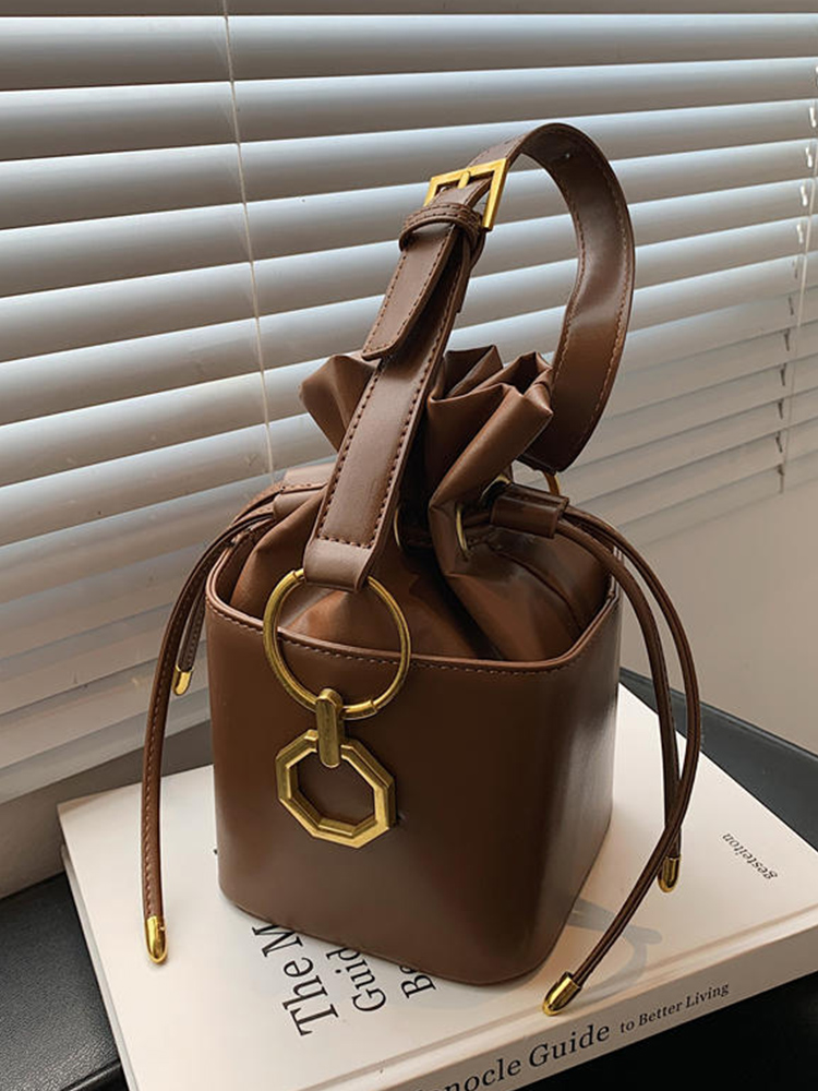 Women Bags Zara - Vintage PUหนังMini Crossbodyกระเป๋าผู้หญิงฤดูใบไม้ร่วงแฟชั่นกระเป๋าถือ2024ใหม่สีทึบLady Square Pack