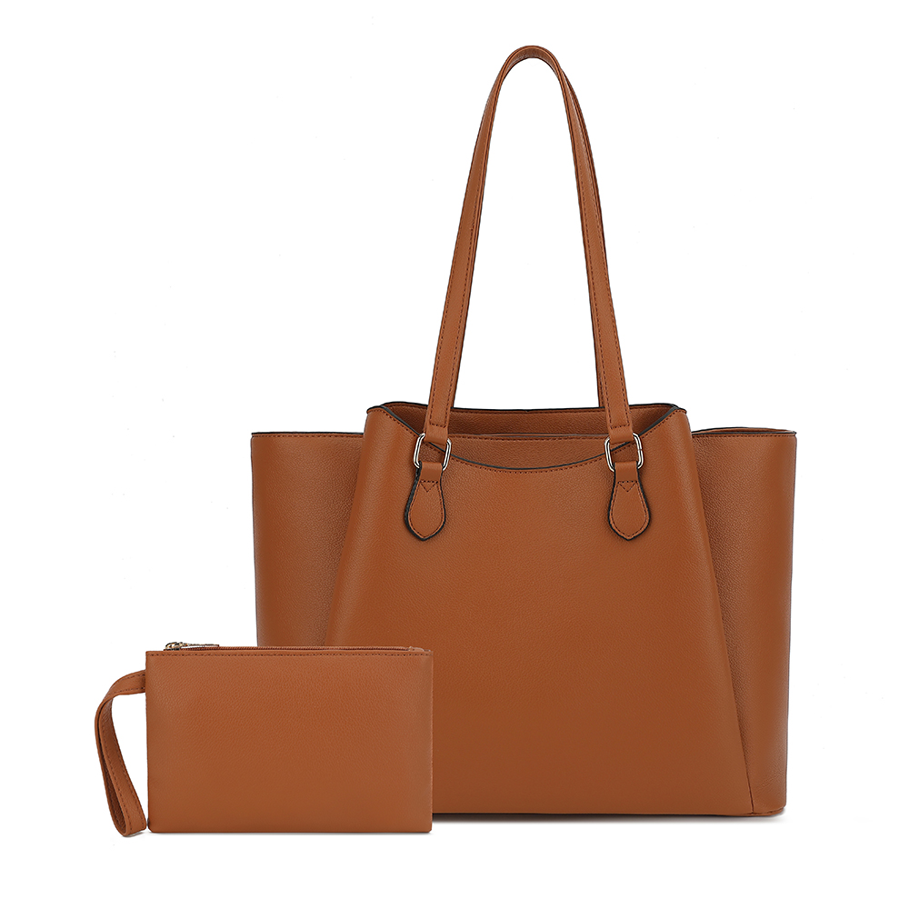 Women'S Tote Bags For Work - กระเป๋าโท้ทสำหรับผู้หญิง, กระเป๋าสะพายไหล่หนัง PU ขนาดใหญ่พร้อมกระเป๋าเล็ก, กระเป๋าใส่แล็ปท็อปขนาด 13.5