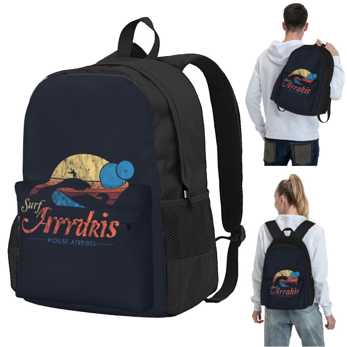 Women Bags Dune - กระเป๋าเป้สะพายหลัง Arrakis Distressed Surf Dune Sci