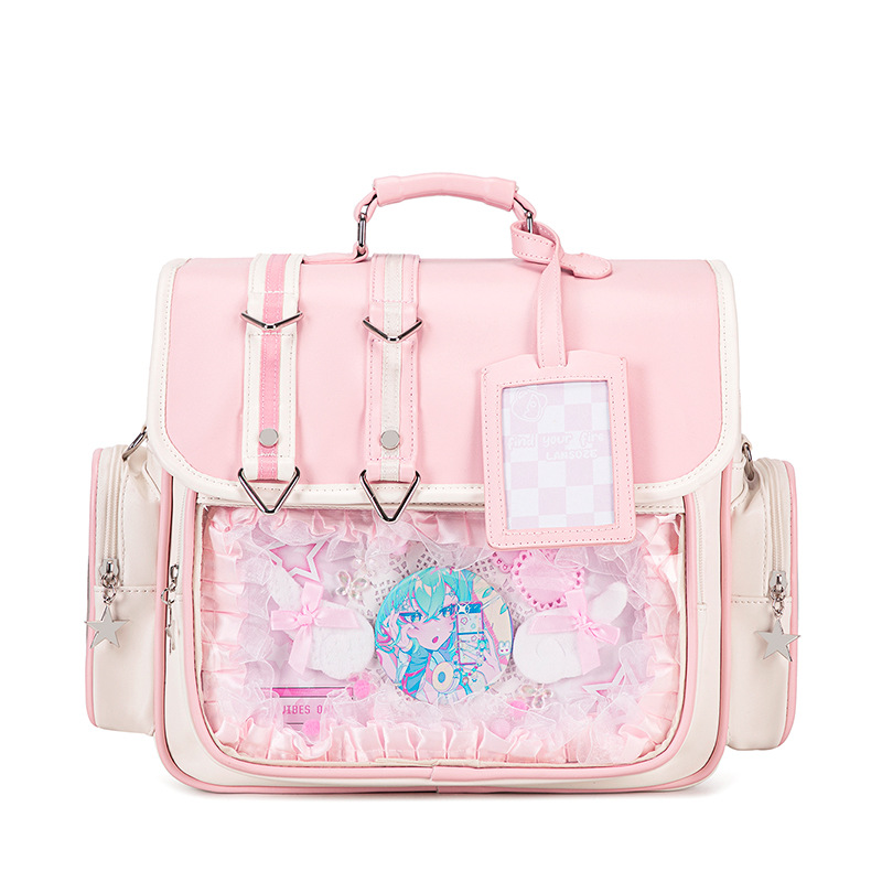 Women Bags Dkny - กระเป๋านักเรียนญี่ปุ่น กระเป๋าหนังสือแบบถือสำหรับเด็กผู้หญิง กระเป๋าเป้สะพายหลังน่ารัก กระเป๋าเครื่องแบบ JK กระเป๋า