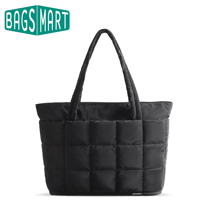 Women'S Tote Bags For Work - BAGSMART กระเป๋าเดินทางผู้หญิงขยายซิปกระเป๋ากันน้ํา Quilted Weekender กระเป๋าสําหรับพยาบาลทํางาน