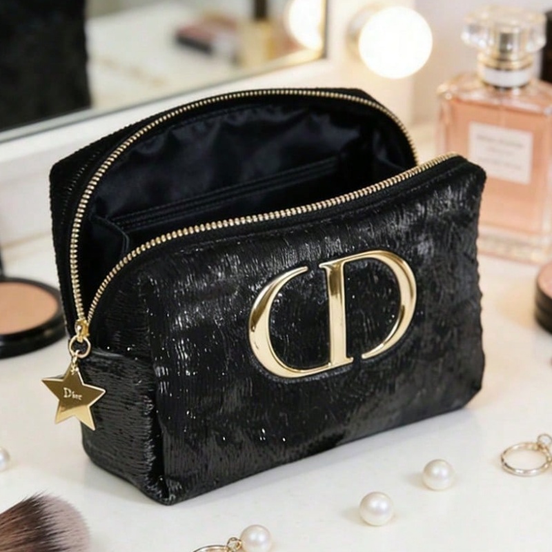 Women Bags Dior - กระเป๋าคริสเตียน ดิออร์ ดิออร์ วินเทจ หรูหรา กำมะหยี่สีดำ