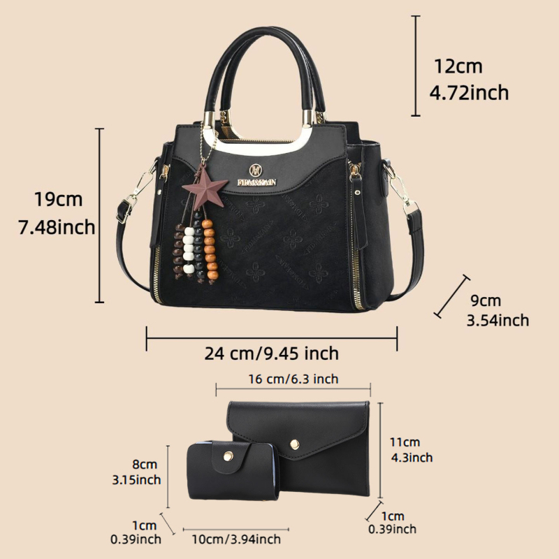 กระเป๋าถือผู้หญิงมีสไตล์ สีพื้ - Women'S Bags Handbags บทวิจารณ์และราคา