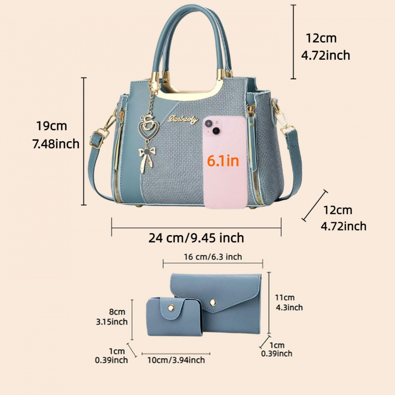 ชุดกระเป๋าถือสตรีสุดหรู, กระเป - Women Bags Gift บทวิจารณ์และราคา