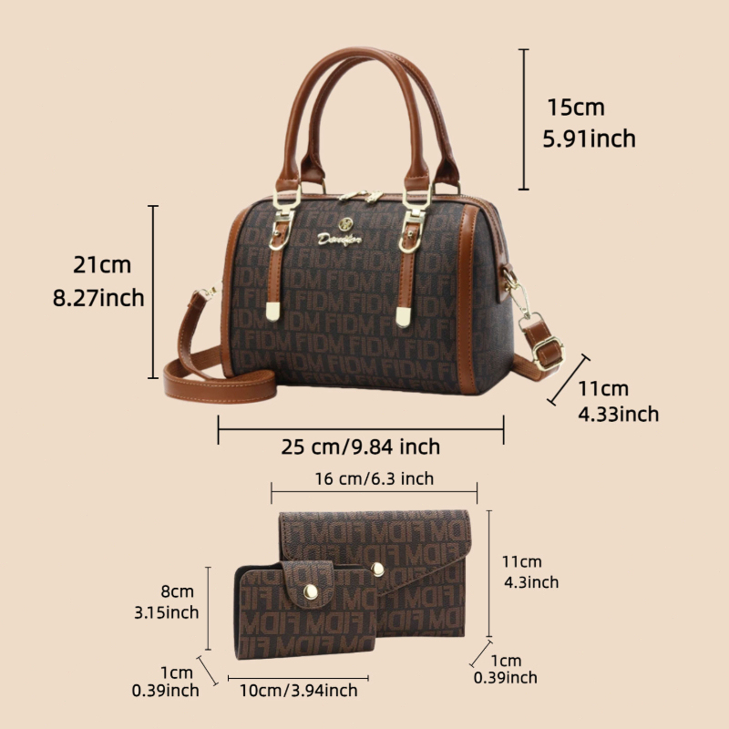 ชุดกระเป๋าผู้หญิงบอสตัน 3 ชิ้น - Women'S Bags Handbags บทวิจารณ์และราคา