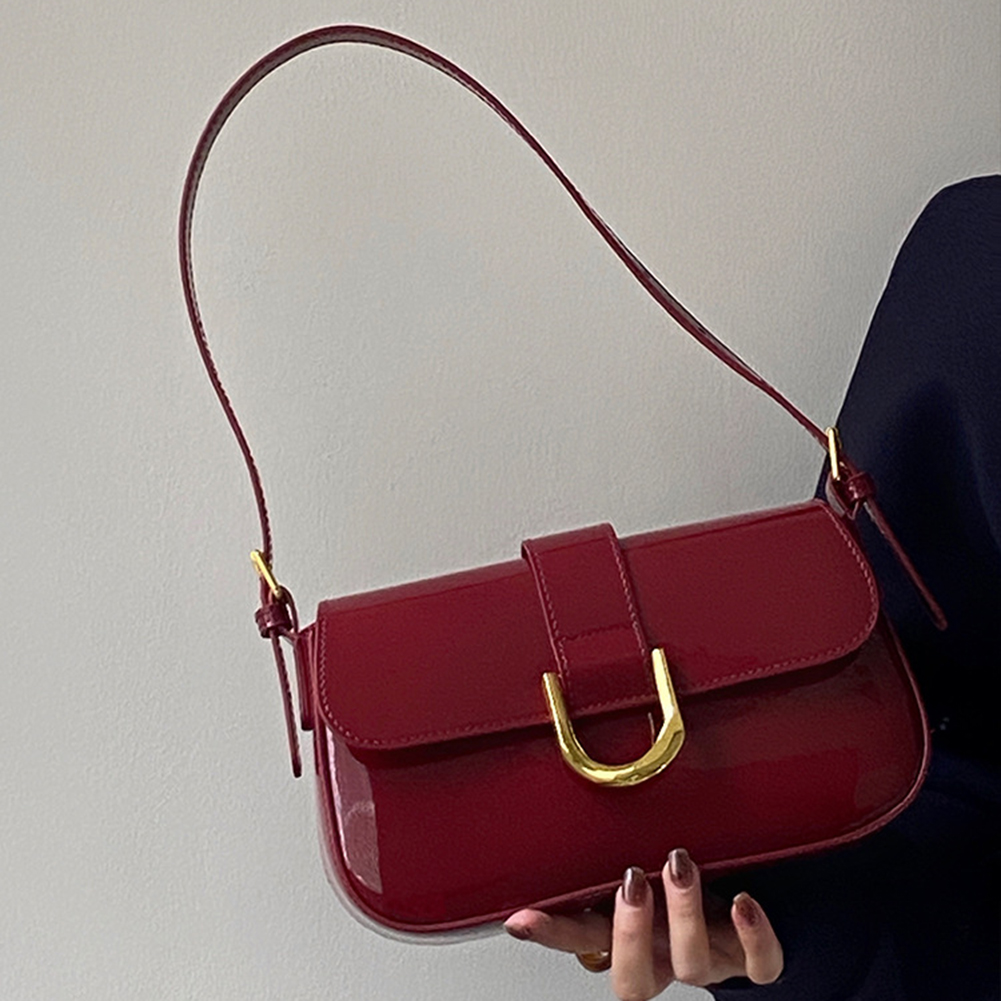 Retro สิทธิบัตรหนังไหล่กระเป๋า - Women Bags Zara บทวิจารณ์และราคา