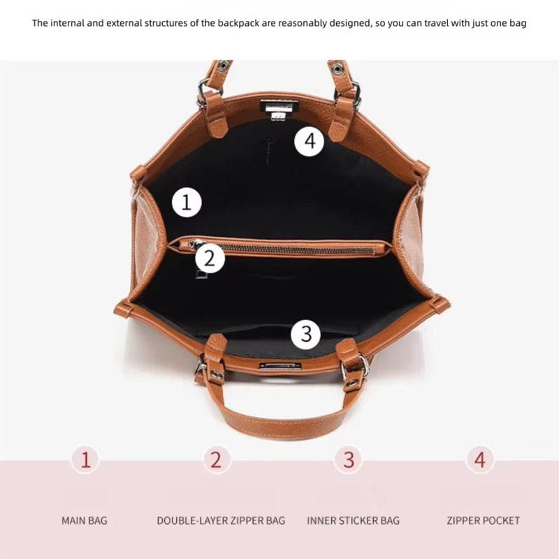 กระเป๋าถือผู้หญิงขนาดใหญ่ หนัง - Women'S Tote Bags For Work บทวิจารณ์และราคา