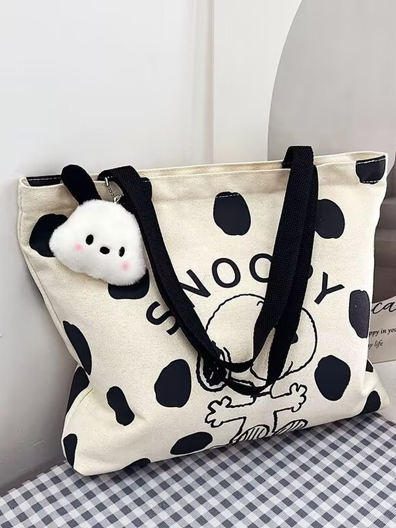 กระเป๋าสะพายผ้าแคนวาสลายการ์ตู - Women Bags Gift บทวิจารณ์และราคา