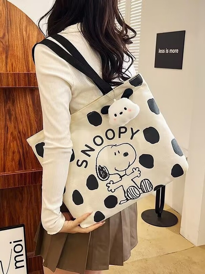 กระเป๋าสะพายผ้าแคนวาสลายการ์ตู - Women Bags Gift บทวิจารณ์และราคา