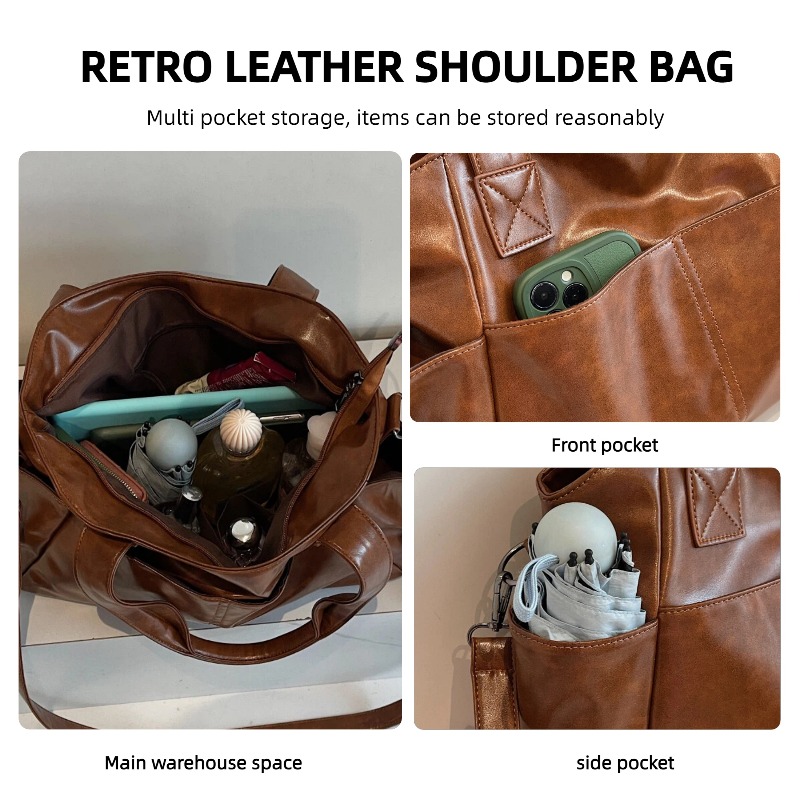 กระเป๋าถือหนังแท้สไตล์เรโทรสำห - Women'S Tote Bags For Work บทวิจารณ์และราคา