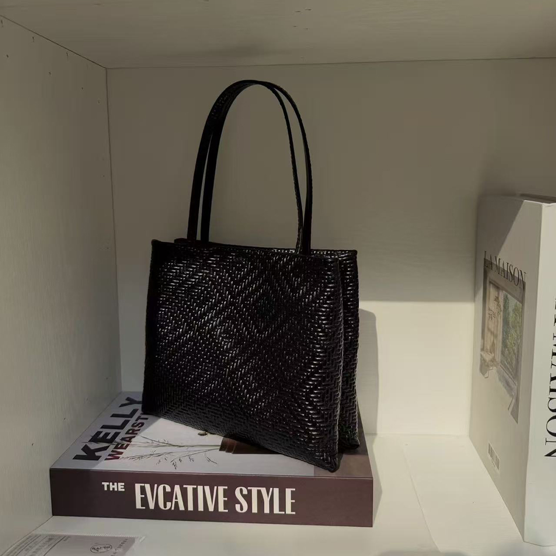 กระเป๋าถือหนังแท้ลายทอเม็ดหนัง - Women'S Work Bags Designer บทวิจารณ์และราคา