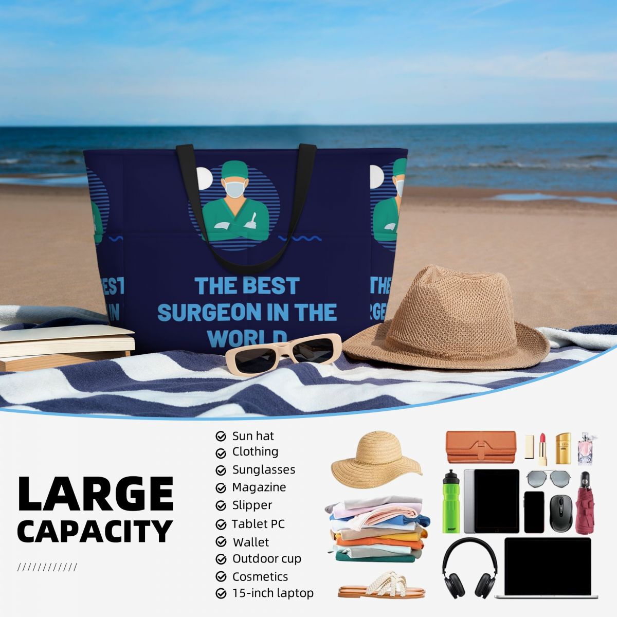 กระเป๋าโท้ทชายหาด The Best Sur - Women'S Best Bags For Travel บทวิจารณ์และราคา