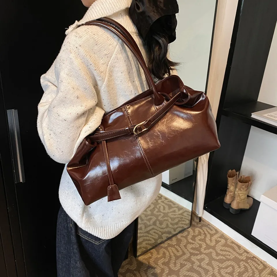 กระเป๋าถือหนัง PU แบบโฮโบสำหรั - Women'S Tote Bags For Work บทวิจารณ์และราคา