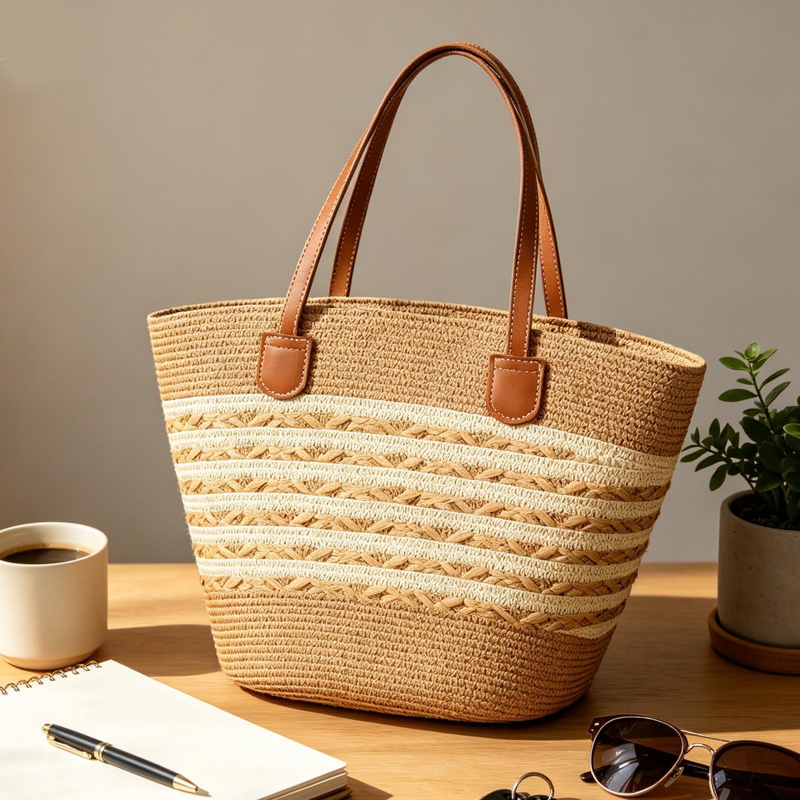 กระเป๋าโท้ททรงโบโฮขนาดใหญ่ ดีไ - Women'S Bags Handbags บทวิจารณ์และราคา