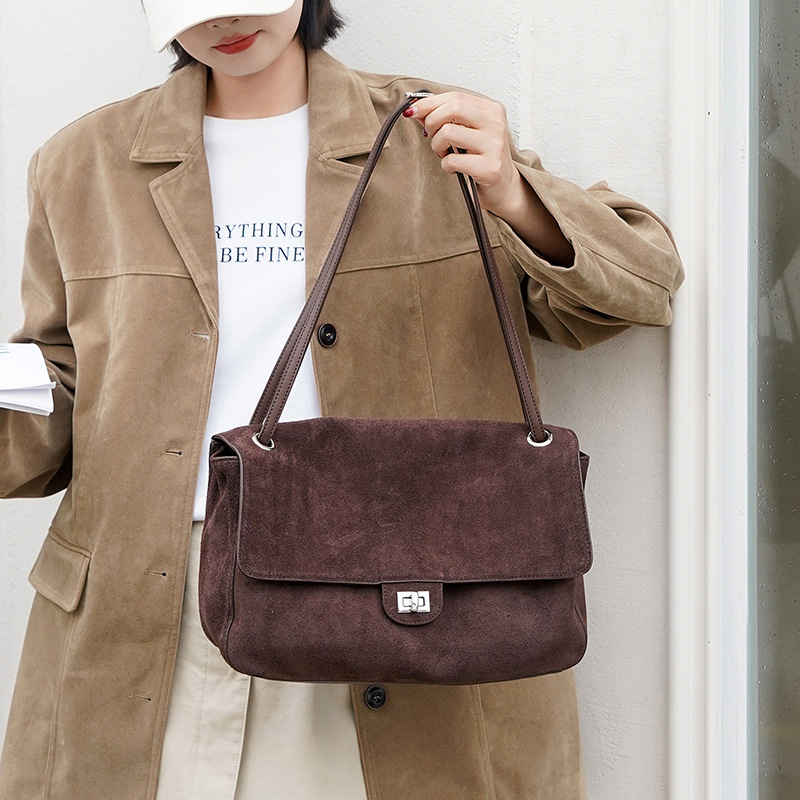 กระเป๋าหนังกลับแท้สะพายไหล่สำห - Women'S Tote Bags For Work บทวิจารณ์และราคา