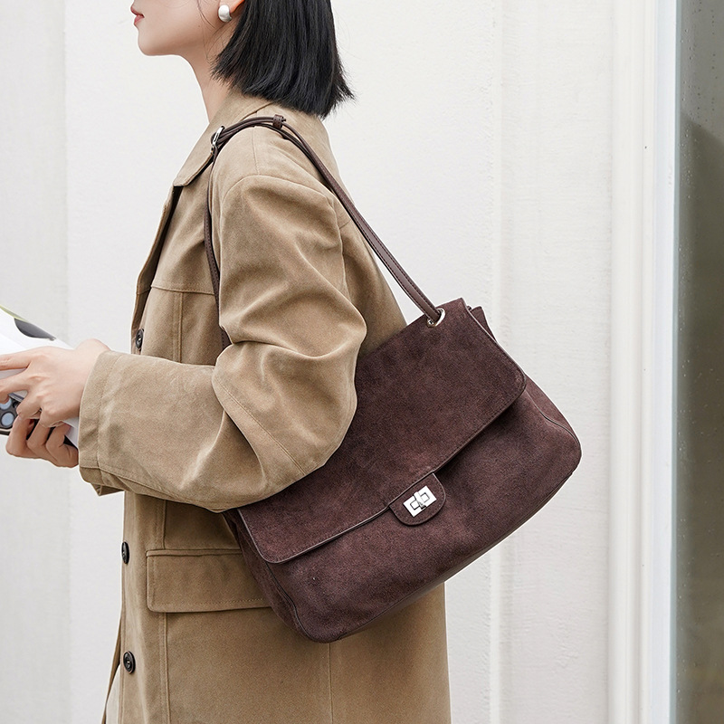 กระเป๋าหนังกลับแท้สะพายไหล่สำห - Women'S Tote Bags For Work บทวิจารณ์และราคา